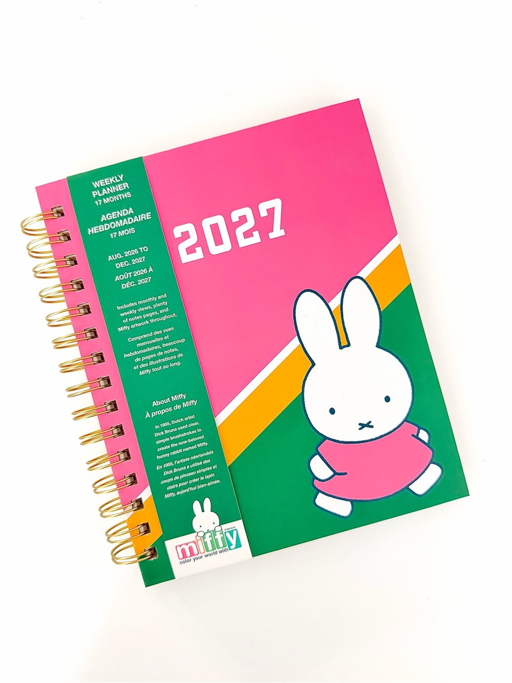 Miffy 2027 Weekly Planner 17-month